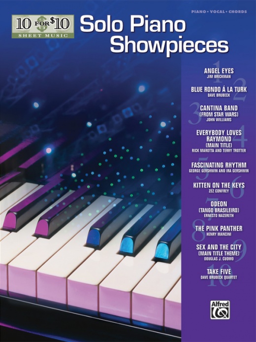 10 for 10 Sheet Music: Solo Piano Showpieces Book
