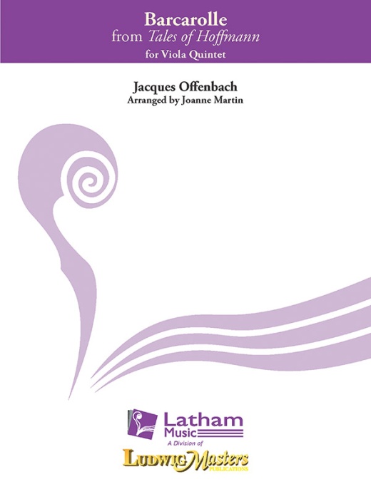 Tales Of Hoffman: Barcarolle For Viola Quintet Score And Parts