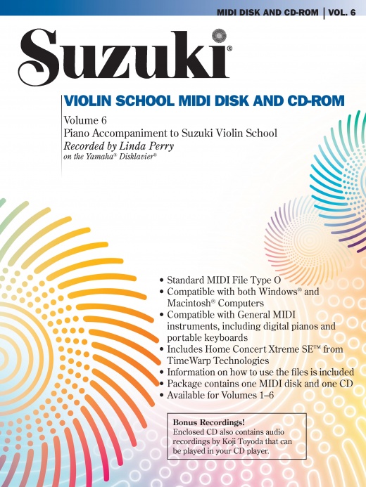 Suzuki Violin School, Volume 6 Midi Disk & Cd-Rom