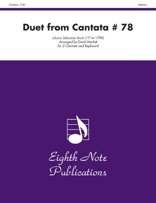 Duet (From Cantata #78) Part(S) for Clarinet and Piano