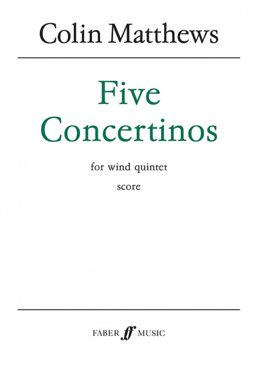 Five Concertinos Score - Faber Edition for Woodwind Quintet