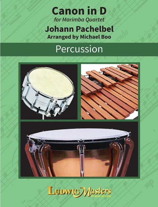 Canon in D for Marimba Quartet Score and Parts