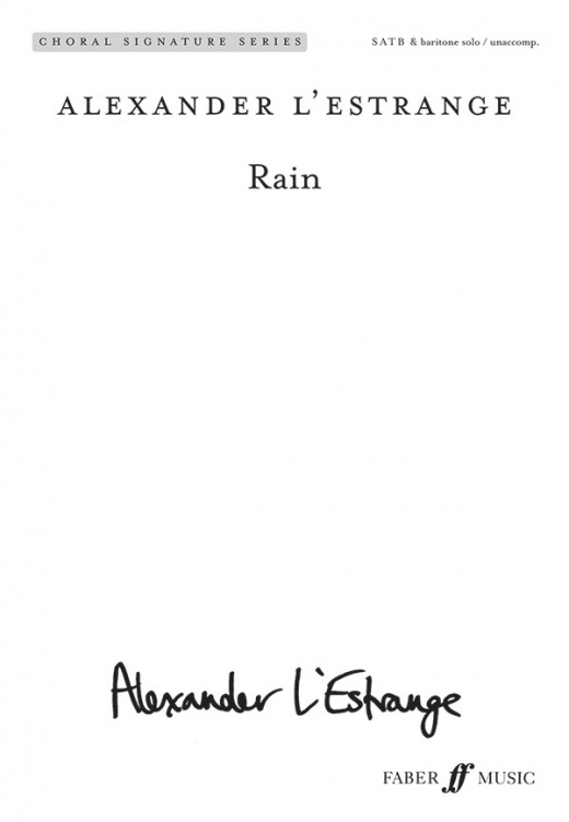 Rain Choral Octavo
