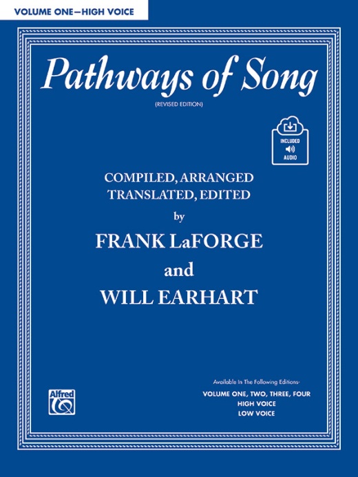 Pathways Of Song, Volume 1 Book & Online Audio for High Voice