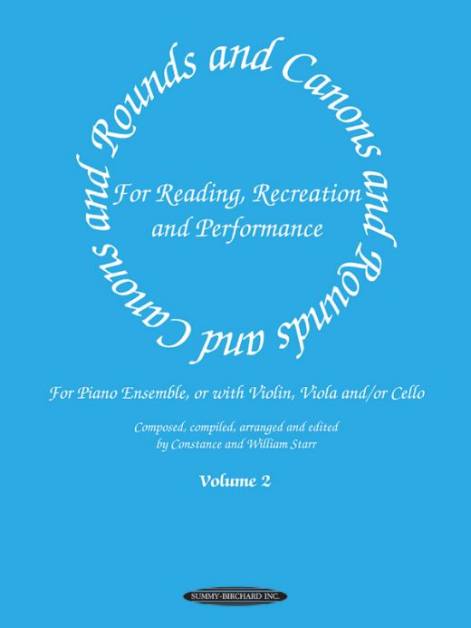 Rounds and Canons for Reading, Recreation and Performance - Suzuki Method Supplement Piano Ensemble Book
