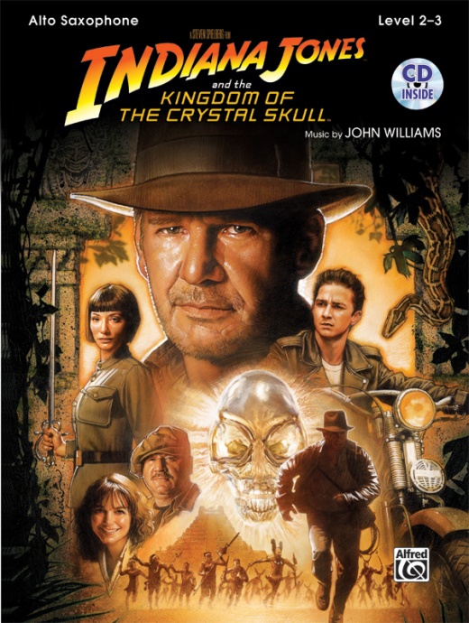 Indiana Jones and the Kingdom of the Crystal Skull Instrumental Solos Book & CD for Alto Sax