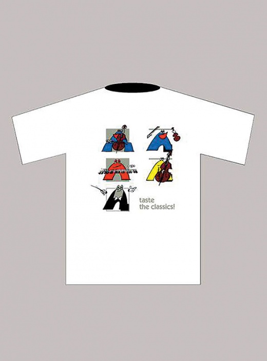 Taste The Classics! T-Shirt: White (Extra Large) - Advance Music Series