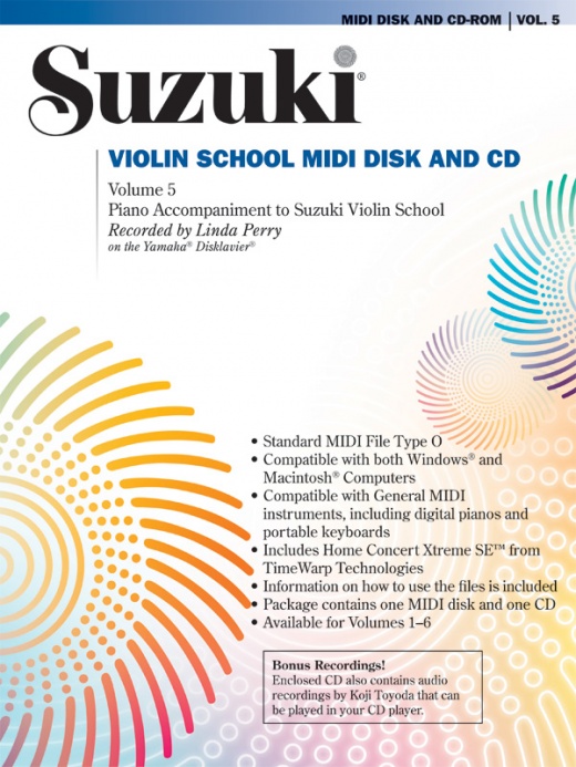 Suzuki Violin School, Volume 5 Midi Disk & Cd-Rom