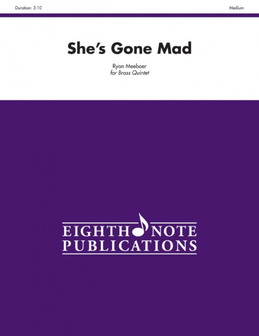 She's Gone Mad Score & Parts for Brass Quintet Ensemble