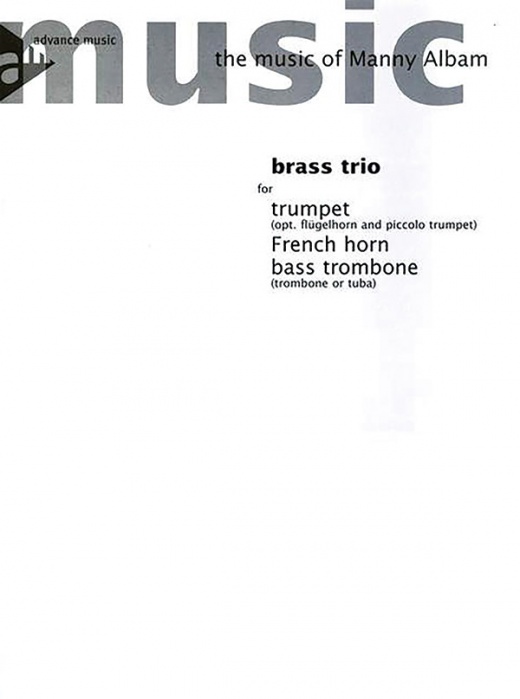 Brass Trio Conductor Score & Parts by Manny Albam