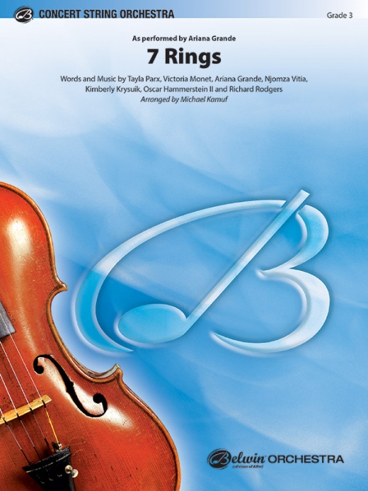 7 Rings As Performed By Ariana Grande Conductor Score & Parts