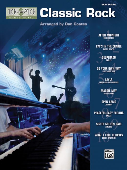 10 for 10 Sheet Music: Classic Rock Book