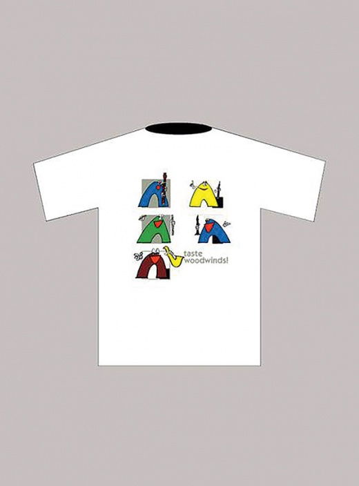 Taste Woodwinds! T-Shirt: White (Medium)