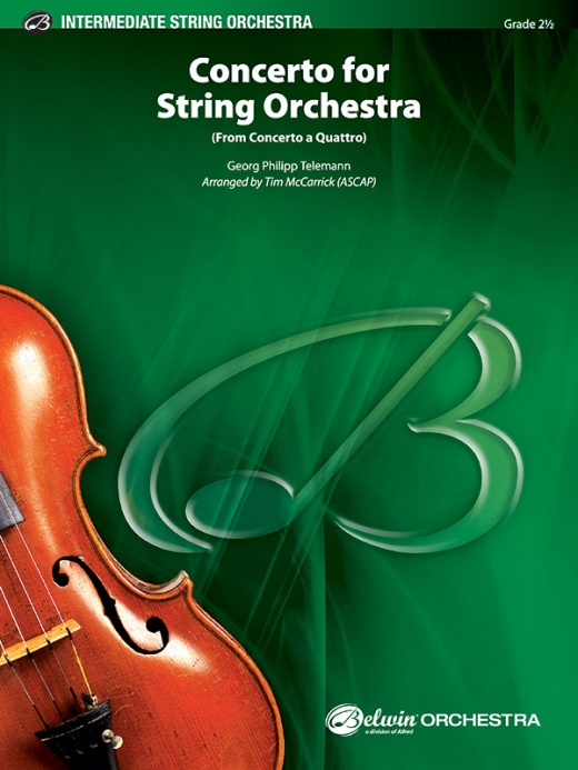 Concerto For String Orchestra Conductor Score & Parts
