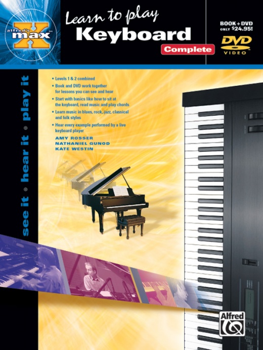 Alfred's Max Keyboard Complete See It * Hear It * Play It Book & DVD (Sleeve)