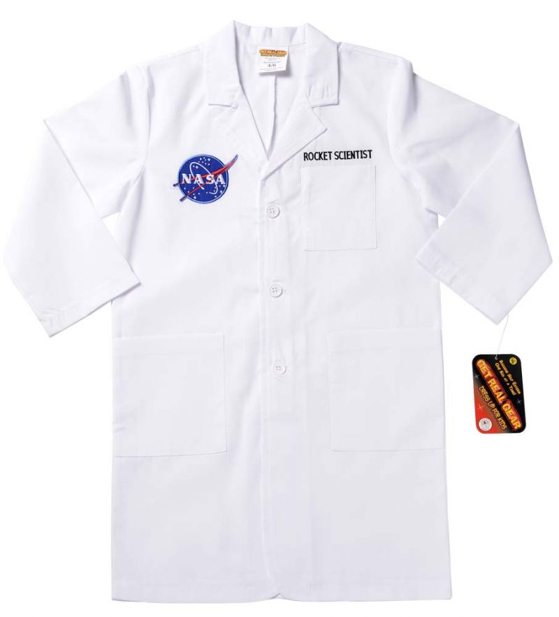 Rocket Scientist Lab Coat Size 6/8 - 48-62 Lbs, Height 42-50"