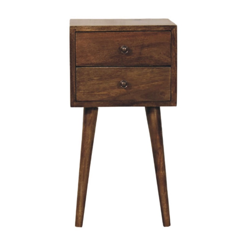 Nordic 2 Drawer Bedside In Classic Grey