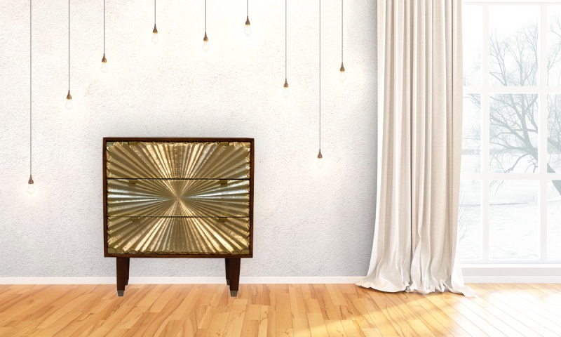 Manila Gold Tapered Chest