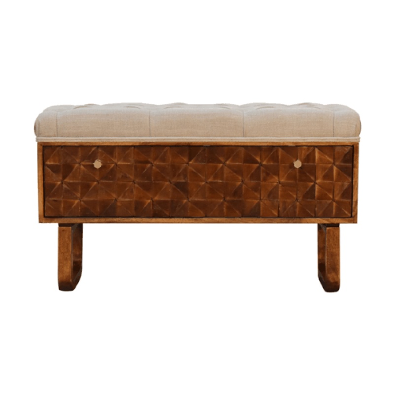 ‘U’ Chestnut Pineapple Bench