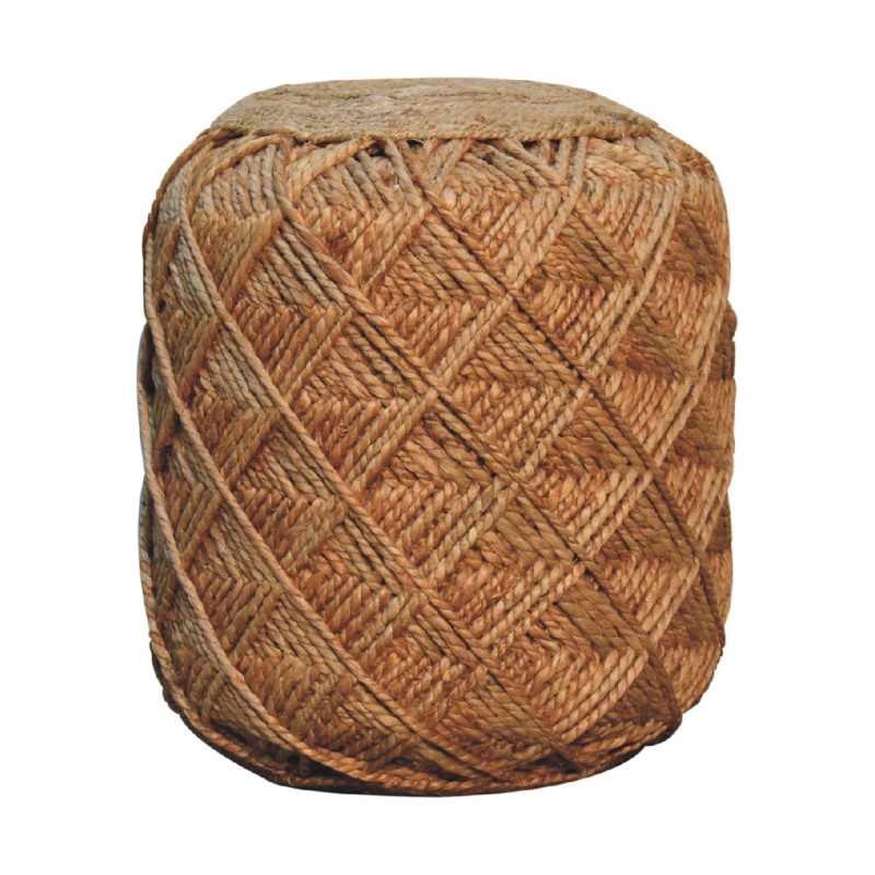 Jute Fibre Footstool – Large