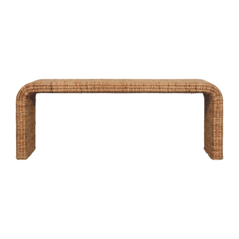 Rattan Weave Bench