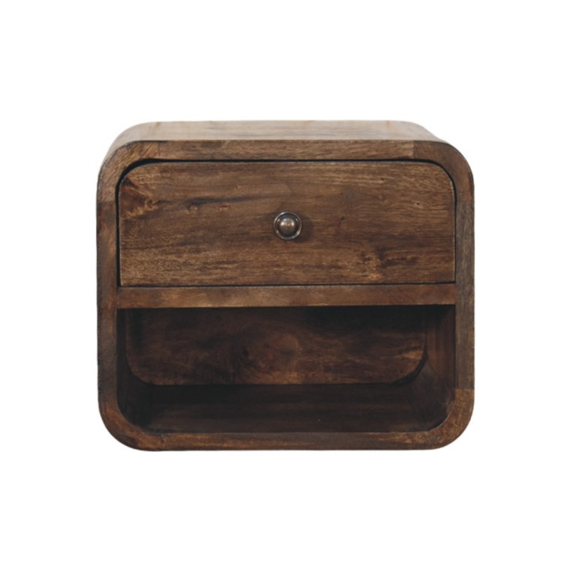 Rounded One-Drawer Nightstand