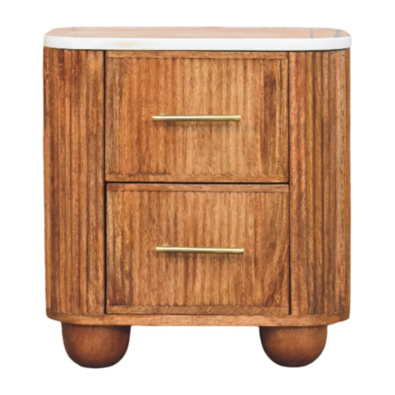 Aurora Marble Bedside