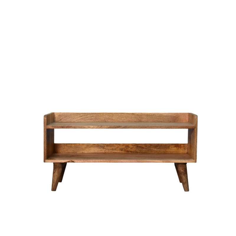 Oak-Ish Nordic Storage Bench