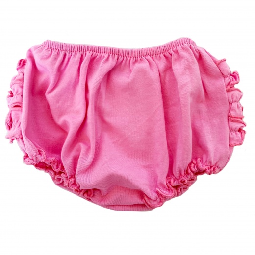 Annloren Baby & Toddler Girls Pink Knit Ruffled Butt Bloomer Diaper Cover