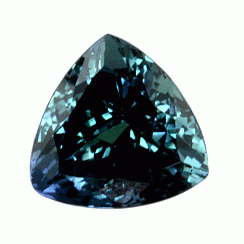 3.85 Ct. Trillion Green Tanzanite AA Grade