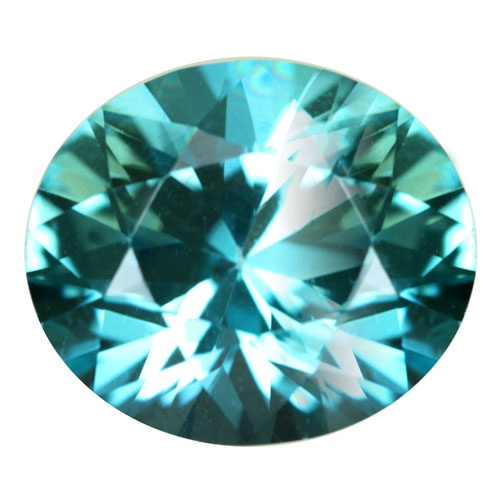 12X14 Mm Faceted Oval Teal Blue Topaz In AAA Grade