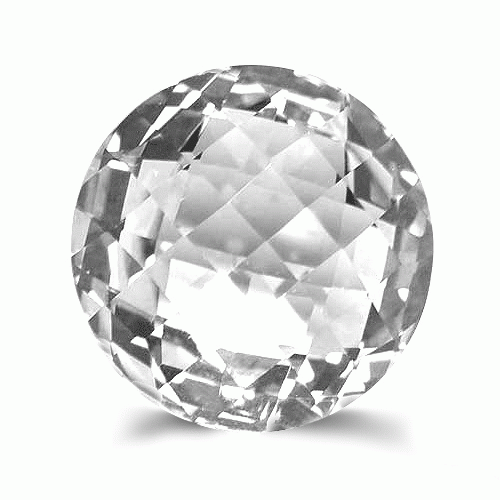 20 Mm Round Briolette A Grade White Topaz