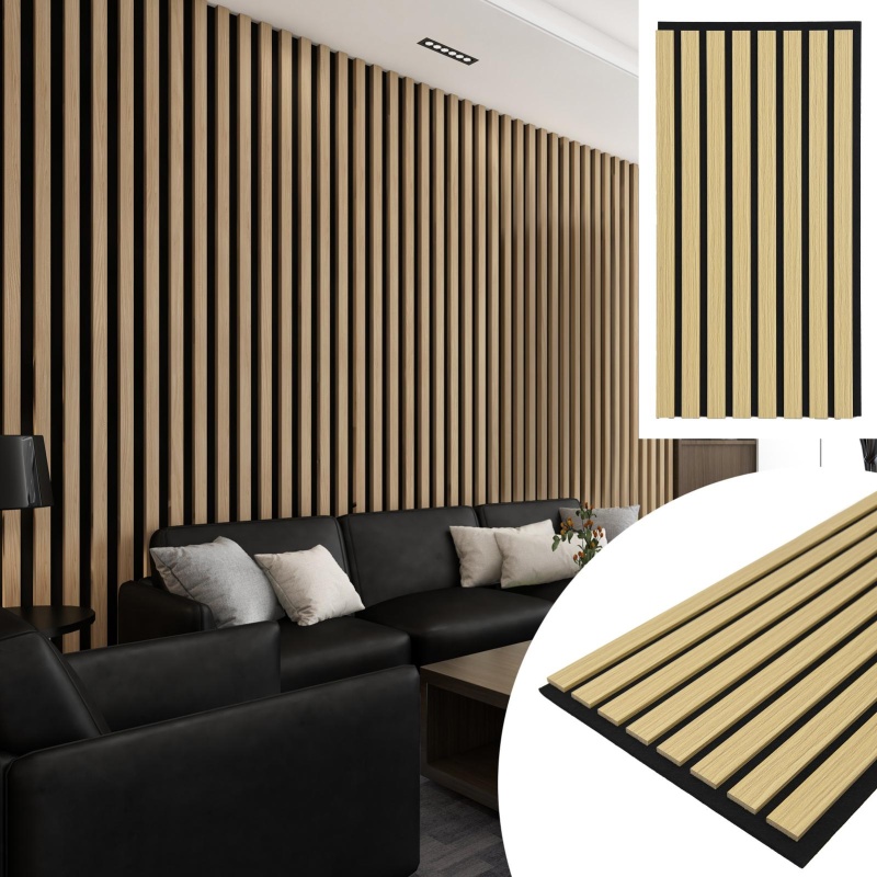 Textured Wood-Look 3D Wall & Ceiling Tiles
