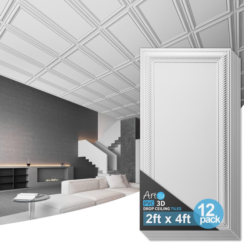 Art3d 24x48 Drop Ceiling Tiles