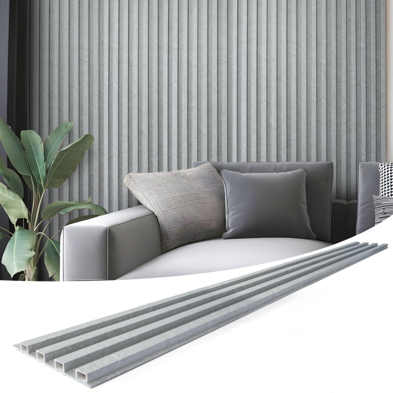 A30201sl-Art3d 8-Pack 96 X 6 Inch Wood Slat Wall Panel For Interior Wall Decor, Decorative Fluted Accent Wall Covering