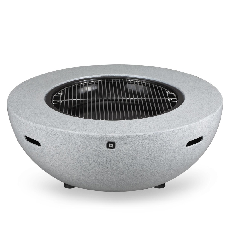 F10042wt-42.5''W X 16.1''H Outdoor Fire Pit,Round Fire Pit Table With Lid