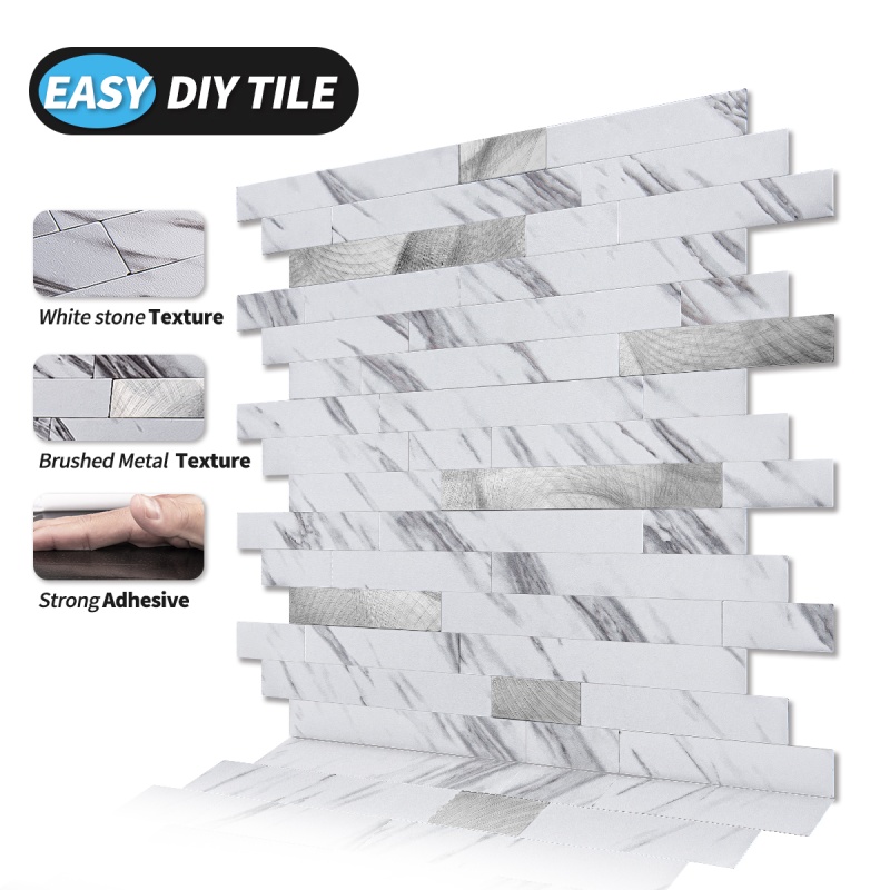 Art3d 10Sheet Peel And Stick Backsplash Tile For Kitchen Bathroom
