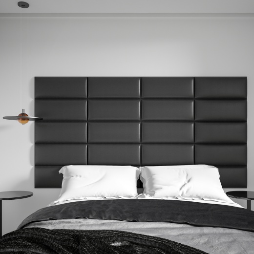 Peel And Stick Headboard Six Panels Soundproof Wall Panels