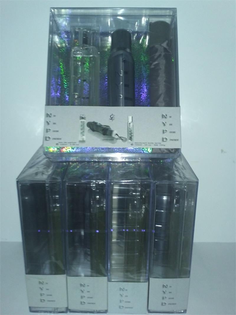 Wholesale Lot Nypd By Lamis W 3.3 Oz/5.0 Deodorant/ Umbrella(This Is For 5 Gifts Set See Picture)