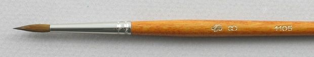 Trinity Brush Kolinsky Sable Long Handle Round Brush # 8 (Made in Russia)