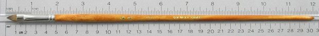 Trinity Brush Kolinsky Sable Long Handle Filbert Brush # 6 (Made in Russia)