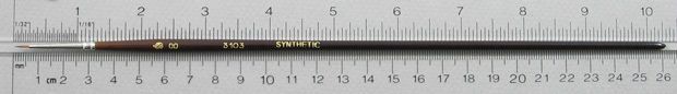Trinity Brush Synthetic Hair 3103: Round Size 2/0 Brush