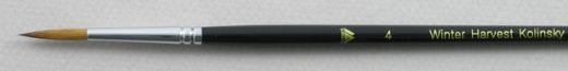 Winter Harvest Kolinsky Sable: Long Hair Round Size 4 Brush