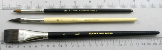 Trinity Brush Artist Set of 3 Art Brushes