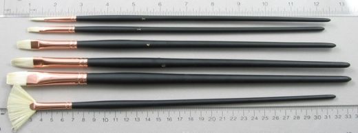 Trinity Brush Repin Set of 6 Hog Bristle Art Brushes