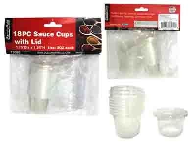 72 Pieces 18 Piece Sauce Cups With Lid - Food Storage Containers