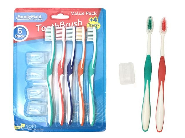 72 Pieces Toothbrushes 5 Piece Set - Toothbrushes And Toothpaste
