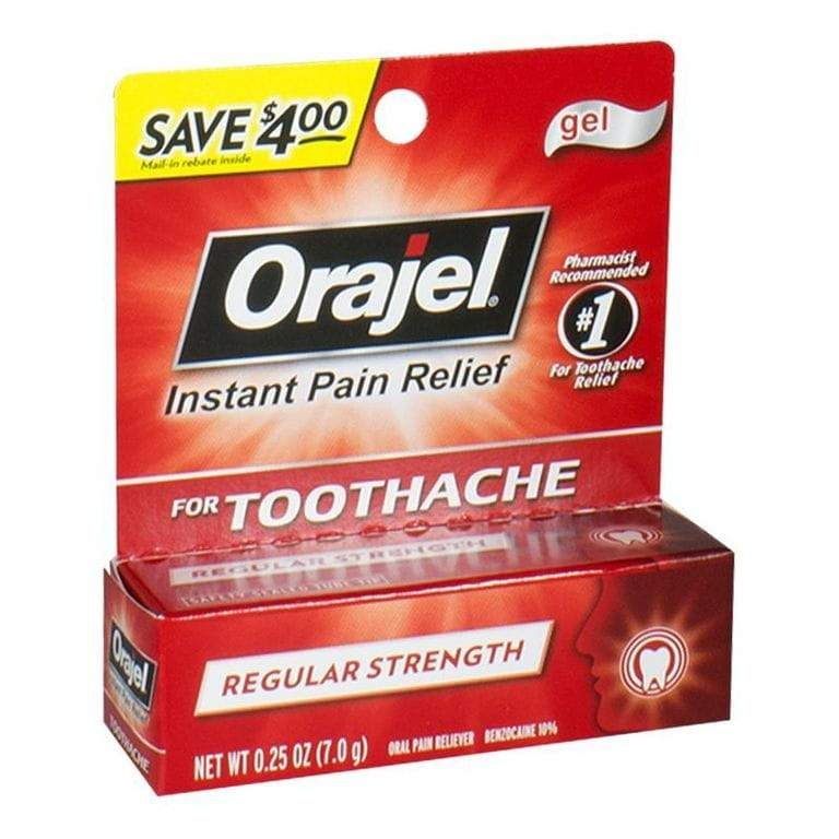 6 Pieces Travel Size Toothache Relief Gel 0.25 Oz. - Hygiene Gear