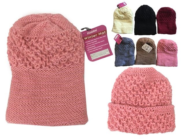 144 Pieces Womens Winter Hat Assorted Color - Winter Beanie Hats