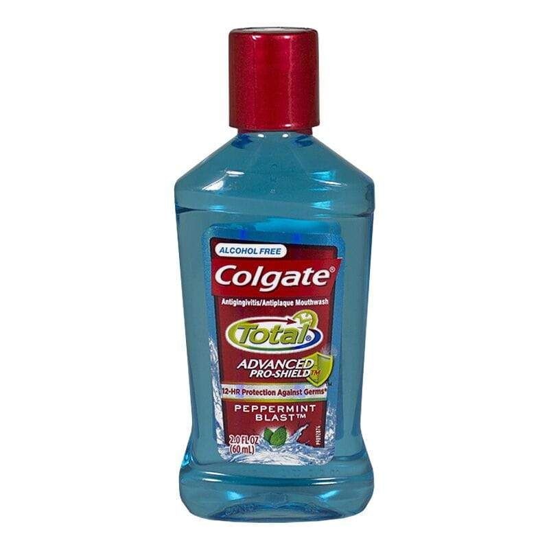24 Pieces Travel Size Total Alcohol Free Mouthwash - 2 Oz. - Toothbrushes And Toothpaste